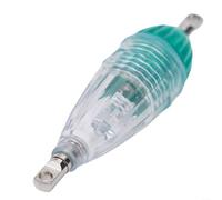 Niceminiwall Luz LED de pesca subacuática para señuelo de calamares y peces, lámpara de señuelo de plástico transparente con batería a juego, diseño impermeable multicolor para noche (verde)