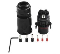 Niceminiwall LY01 3-Pin Conector Socket Cable, 40A 690V clasificado IP68 impermeable Cable de conexión para Deye M60 M80 Series Inverter System
