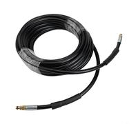 Niceminiwall Manguera de extensión de repuesto para lavadora a presión Karcher serie K2-K7 compatible con manguera de goma resistente con sistema de conexión rápida negro (10 m)