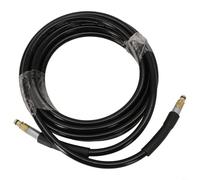 Niceminiwall Manguera de extensión para lavadora a presión Karcher de repuesto serie K2-K7 compatible con manguera de goma resistente con sistema de conexión rápida negro (5 m)