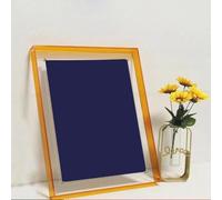 Niceminiwall Marco de fotos acrílico para fotos, carteles, bocetos y premios, 11 cm x 14 cm, pantalla transparente sin marco con accesorios de montaje (verde)