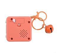 Niceminiwall Mini llavero grabador de voz para mensajes y música personalizados, grabación de 15 segundos, grabadora de cinta portátil con botón de reproducción, para una duración (B)