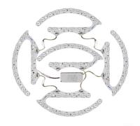 Niceminiwall Módulo de luz de techo LED regulable de 3 colores 72W 96W, panel de montaje magnético de lente óptica, kit de repuesto blanco brillante para sala de estar dormitorio (4 piezas)