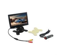 Niceminiwall Monitor de visión trasera TFT LCD de 7 pulgadas con 2 entradas AV para camión, tractor, camión, vehículo comercial, kit de sistema de cámara de respaldo