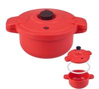 Niceminiwall Olla a presión de microondas para comidas rápidas y rápidas, olla multifunción para microondas con funciones de vaporizador y olla de pasta de arroz, ahorra espacio