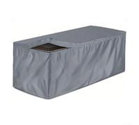 Niceminiwall Oxford - Funda impermeable para caja de patio con acceso a cremallera superior y diseño de hebilla resistente al viento para almacenamiento de jardín al aire libre, protección de muebles