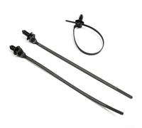 Niceminiwall Paquete de 50 bridas de nailon con liberación de empuje para fijación de cables de tubería de coche, 185 mm x 4,6 mm, color negro, para uso automotriz