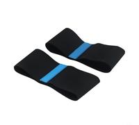 Niceminiwall Par de fundas protectoras para patines de velocidad y patines en línea, antiarañazos, antidesgaste, material elástico grueso para una parte superior duradera (talla S negra, talla 25-33)