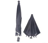 Niceminiwall Paraguas para cámara con soporte de zapata para protección de parasol DSLR, 25 cm, pantalla portátil ligera para fotografía al aire libre, color negro