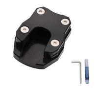 Niceminiwall Placa de soporte de motocicleta para pedal de aluminio CNC, almohadilla de extensión lateral para PCX 160 150 125 2010 hasta ahora, soporte de base ampliada (negro)