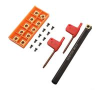 Niceminiwall Portaherramientas de torneado de espuma indexable para barras con 11 insertos CCMT32.51
