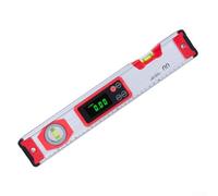 Niceminiwall Regla electrónica digital LCD de nivel con base magnética y medidor de ángulo, herramienta de medición de aluminio de alta precisión ± 0,05° en 200/300/400 mm para construcción, (400 mm)