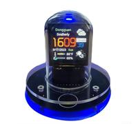 Niceminiwall Reloj despertador LED WiFi con pantalla de animación, álbum de fotos electrónico, decoración de escritorio acrílico, actualización automática y fecha, modo nocturno, tipo C