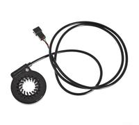 Niceminiwall Sensor de asistencia de pedal PAS de 12 imanes para eléctrico, sensor de velocidad de cadencia de disco dividido con indicador LED, compatible con -D12L y soporte inferior izquierdo