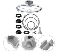 Niceminiwall SF80110-1 - Kit de juntas de sellado y cubierta de trampa de hojas para bomba de filtro de arena de 12 pulgadas, 2100 GPH, juego completo de piezas de repuesto de junta tórica con válvula