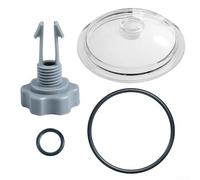 Niceminiwall Tapa de tapa de trampa de hojas con válvula de junta tórica, pieza de repuesto compatible con Intex de 12 pulgadas de bomba de filtro de arena kit de mantenimiento de equipo de piscina