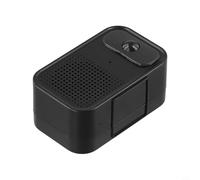 Niceminiwall Timbre con sensor de movimiento con tecnología de inducción, volumen ajustable, grabación de voz personalizada, instalación magnética, rango de 5-6 m y ángulo de detección de 120°, negro
