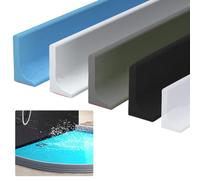 Niceminiwall Tira de retención de agua de silicona para umbral de ducha, 30 mm de altura, separador de zonas secas y húmedas, para duchas sin curvas, para una fácil instalación, paquete (transparente