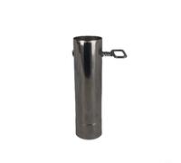 Niceminiwall Tubo de estufa de leña de acero inoxidable de 60 mm, protector térmico para chimenea de chimenea, tubo de chimenea interior con disipación de calor de malla, antiquemaduras