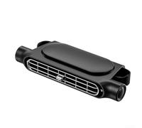 Niceminiwall Ventilador de asiento trasero ajustable de 360 grados, sistema de refrigeración de 3 velocidades, con diseño de triple cabeza, para sedán, SUV, RV, interior de asiento trasero