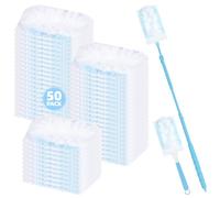 Nicemiya 52 imanes para el polvo compatibles con Swiffer, paquete de relleno, plumero magnético desechable para Swiffer Duster, para limpiar el pelo de animales, polvo y suciedad (50 paños + 2 asas