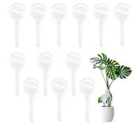 NiceNaiils 12 Piezas Globos de Riego Automático para Plantas, Sistema de Riego por Goteo Transparente, Autorriego para Macetas para Plantas de Interior y Exterio