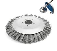 NiceNaiils Cepillo Desbrozadora,Diámetros 150 mm,Tamaño del Orificio 25,4 mm,con Accesorios,para Sustituir Cabezales de Desbrozadora Desgastados,Eliminación Eficaz de Malas Hierbas y Musgo