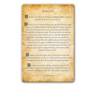 Nicene Creed Prayer Metal Sign 8x12 Inch