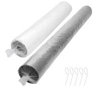 NICENEEDED 2 Bolsa Transparente para Guardar Alfombras con Bridas, Bolsa de Almacenamiento Jumbo Resistente de 3.95 mil para Almacenamiento
