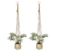 NICENEEDED 2Pcs Plant Hangers Hanging, Plant Holder for Indoor Outdoor Decor, Macrame Hanging Planter Basket 30 Inch