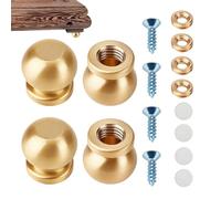NICENEEDED 4 patas de madera para tabla de cortar con tornillos, arandelas, patas elevadoras de bandeja multifuncionales, pie antideslizante para muebles para un soporte seguro de muebles, mejora tu