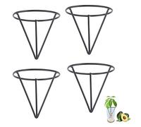 NICENEEDED 4 PCS Semilla de Aguacate Inicial, Jarrón Pequeño de Taza Ancha para Raíces, Ideal para Amigos Y Familiares Entusiastas de la Jardinería.
