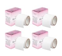 NICENEEDED 4 rollo de Juego de Envoltura de Uñas de Seda Autoadhesiva, Cinta de Vendaje para Reparación de Puntas de Uñas Fácil de Recortar, Nail Art Extension Pegatinas de Fibra de Vidrio Protector