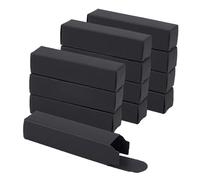 NICENEEDED 50 Paquete de Cajas Rectangulares Negras, Caja de Labios Vacía de 3.35 x 0.8 x 0.8 Pulgada, Tubo Organizador de Maquillaje, Bálsamo, Perfume, Esencia, Aceite para Embalaje