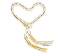 NICENEEDED Cordón para Matrimonio, Lazo de Boda Rústico Lazos Cordón de Boda con Colgantes, Cuerda de Lazo de Algodón para Bodas