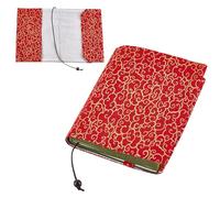 NICENEEDED ED A5 Funda de Libro de bolsillo de lona en formato pequeño Protector Paperbacks Tela Funda Libro Fundas para Libro de Tapa Dura Libro Rojo