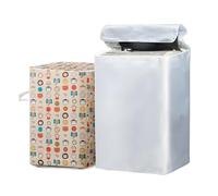 NICENEEDED Funda para Lavadora W25 X D25 X H40, Funda Protectora para Secadora de Carga Superior, Resistente Al Agua Y Al Polvo, de Color Negro