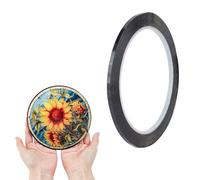 NICENEEDED Líneas de Plomo Falsas En Vitrales, Galería de Calcomanías de Líneas de Plomo para Vitrales de Pet Negro Adhesivos de Líneas de Plomo para Vitrales, Suministros para Vidrieras