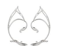 NICENEEDED Puño de Oreja de Elfo, Pendientes de Hada para Cosplay, Pendientes Trepadores, Pendientes Sin Perforaciones, Accesorios de Hadas para Envolver Sin Perforaciones