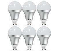 NICEOO Bombillas LED GU10,No Regulable, 4.8W Equivalente de 50W Incandescente, Blanco Cálido 3000K 450 Lúmen, Sin Parpadeo Lámpara Reflectora, Bombilla Edison A55, Ángulo de Haz de 180°, Paquete de 6