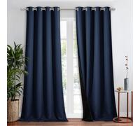 Niceown 100% Blackout Curtain 108 pulgadas de largo Reduccin de ruido de ruido Cortina de tratamiento de la ventana trmica Drape y cortinas intelig