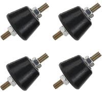 Nicerity 4 tacos de goma amortiguadores y aisladores de vibración para mini bombas de calor/agua divididas, compresores de aire, motores diesel, cosechadora, generador, motores de gasolina, gris