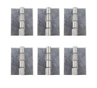 Nicerity Bisagras de acero inoxidable 304 para soldar, cabeza plana, 40 x 32 mm, diseño de bisagra de acero inoxidable 304 para puertas pesadas (plateado)