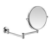 Nicesail Espejo de Maquillaje de Pared con Aumento 3X Espejo de Aumento para Baño Espejo de Maquillaje Extensible Cromado Espejo de Afeitar Montaje en Pared,Diámetro 20 cm