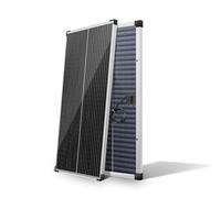 Nicesolar Panel Solar 12V 100W - Panel Solar Bifacial Fotovoltaico Monocristalino - 100W - Módulo PV para baterías de 12V - Para caravana, autocaravana, barco, yate, RV - Soportes de techo