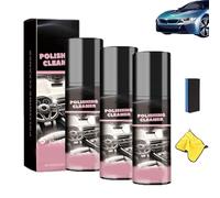 Nicetopu Car Cleaner, 2025 New Polishing Cleaner Car Interior, Nicetopu Cars Interior Spray, 100 Ml Polishing Kit for Vehicle, All Purpose Vehicle Cleaners Detailer Spray,for Seats (3pcs)