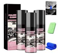Nicetopu Polishing Cleaner Car Interior Spray, 2025 New Polish Cleaner for Car Interior, Interior Detailer Spray for Rubber, Leather (3Pcs)