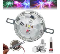 Nicetopu Universal Waterproof LED Chassis Lights, 12-24v Function LED Watermelon Light Indicator Side Marker Signal Light for All Trucks,Trailers,Pickup Trucks,Off-Road Vehicles(1Pc)