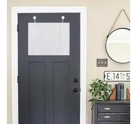 NICETOWN Cortinas pequeñas de Lino sintético para oscurecer la habitación, para baño, Cortinas de Puerta Francesa de Ahorro de energía para hogar, Oficina, Sala de Estar, Cocina, Puerta Francesa, 24