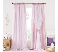 NICETOWN Doble Cortinas Opacas y Translucidas para Habitacion Infantil